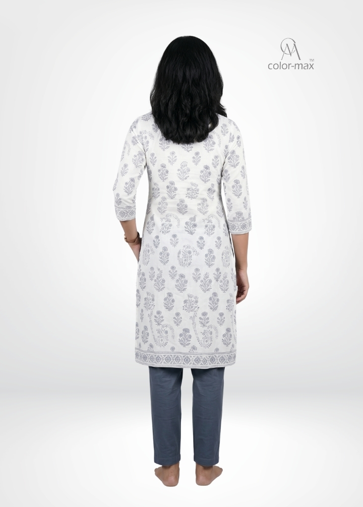 DARK STEEL - Premium Cotton Lycra Kurti Pants - Hover